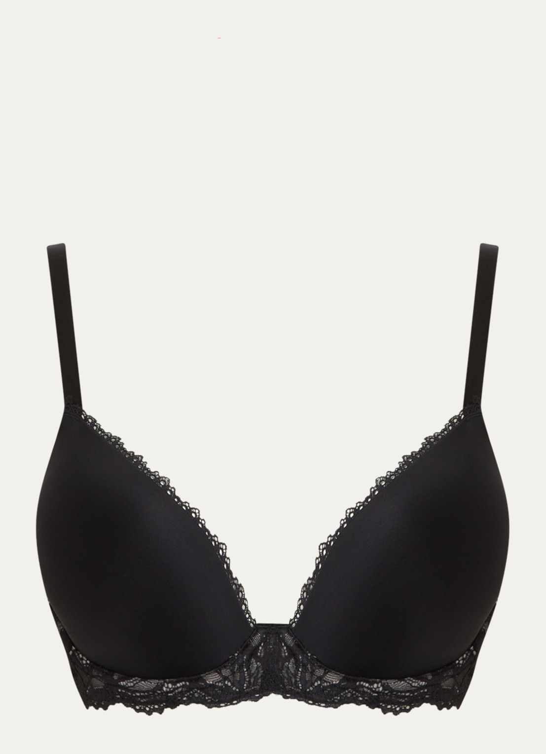 Calvin Klein Lift Demi voorgevormde bh met light push-up - voorkant zwart