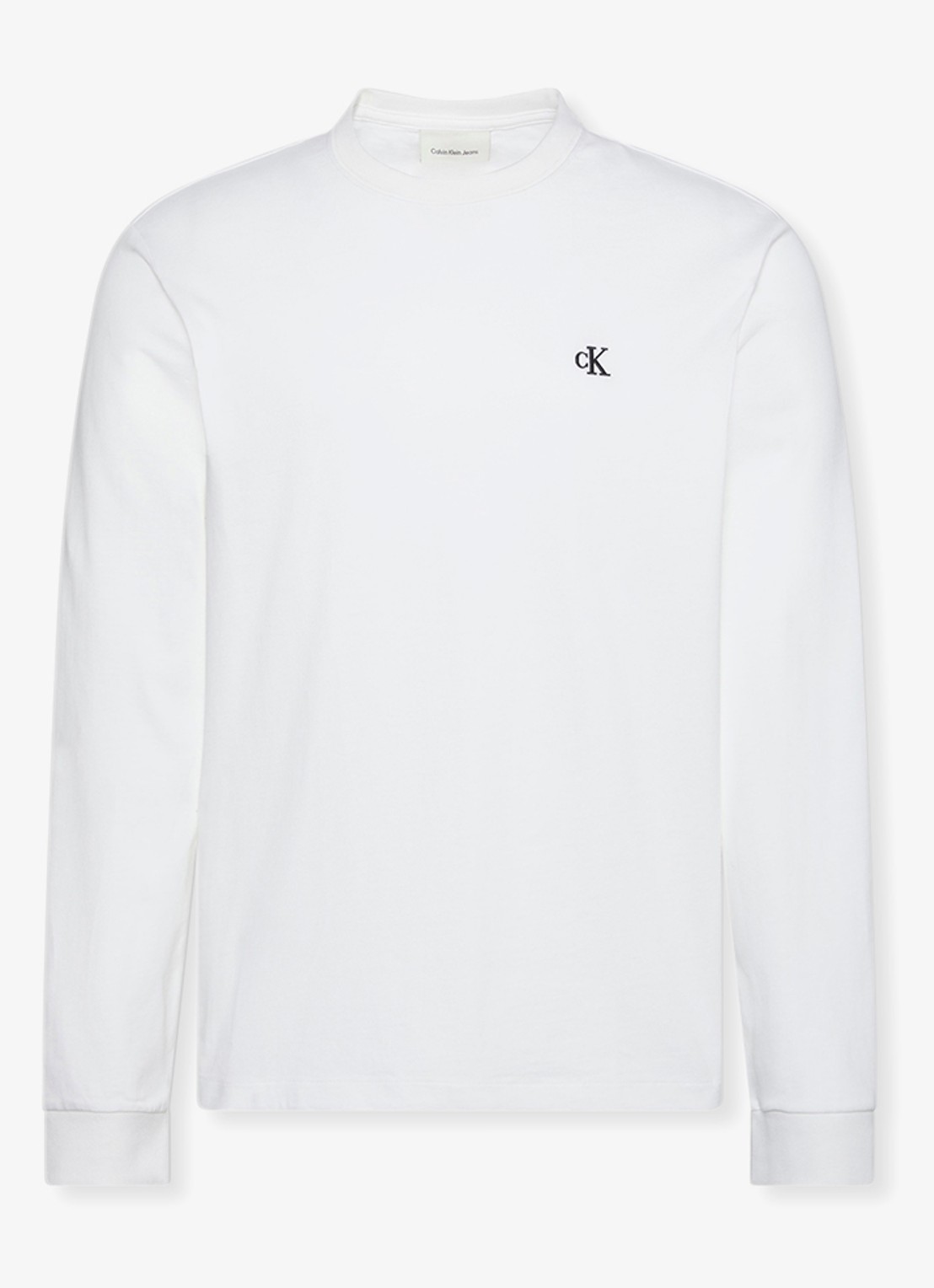 Calvin Klein Longsleeve met logo - voorkant 6 wit