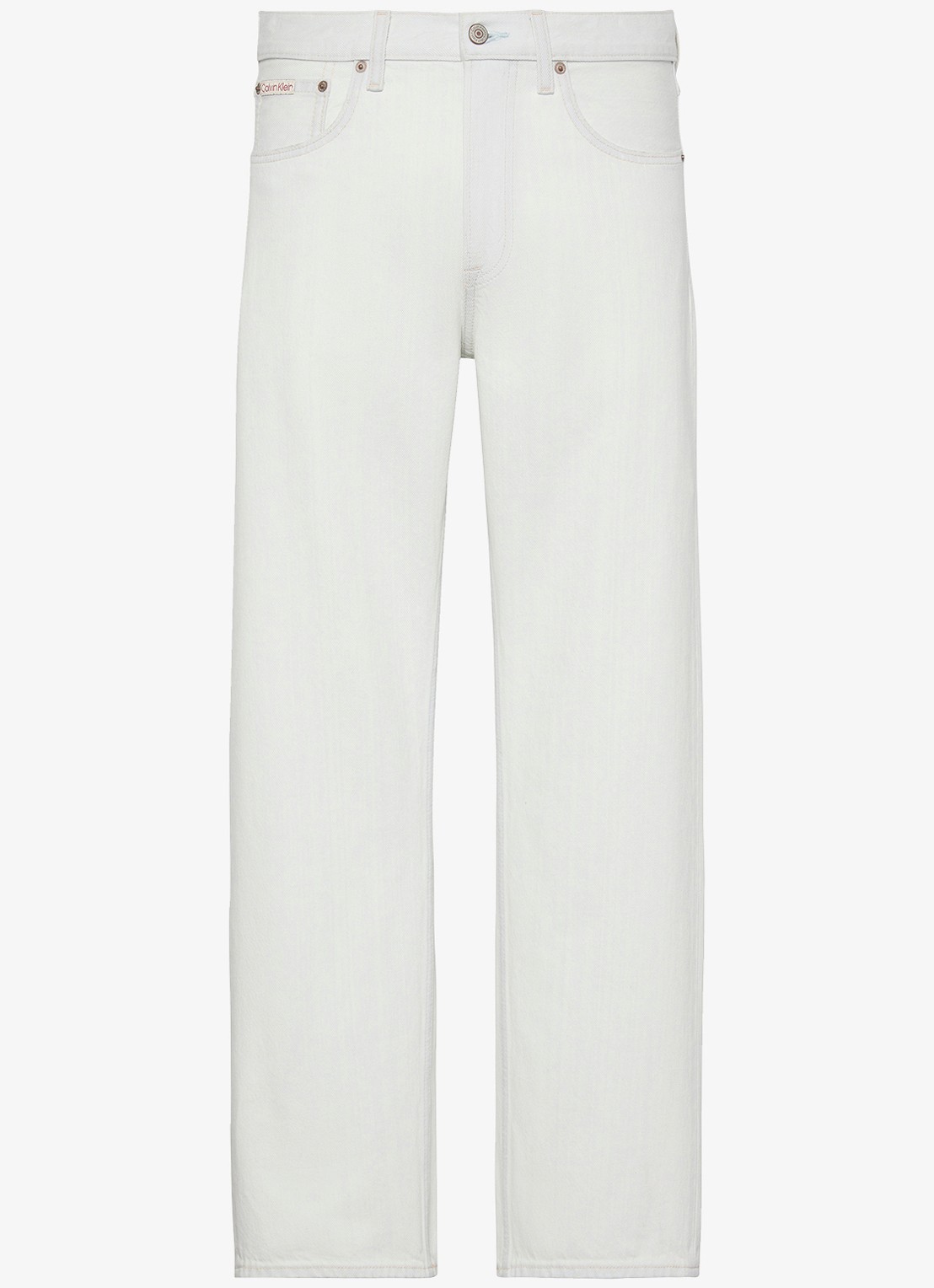 Calvin Klein Loose fit jeans met gekleurde wassing - voorkant wit