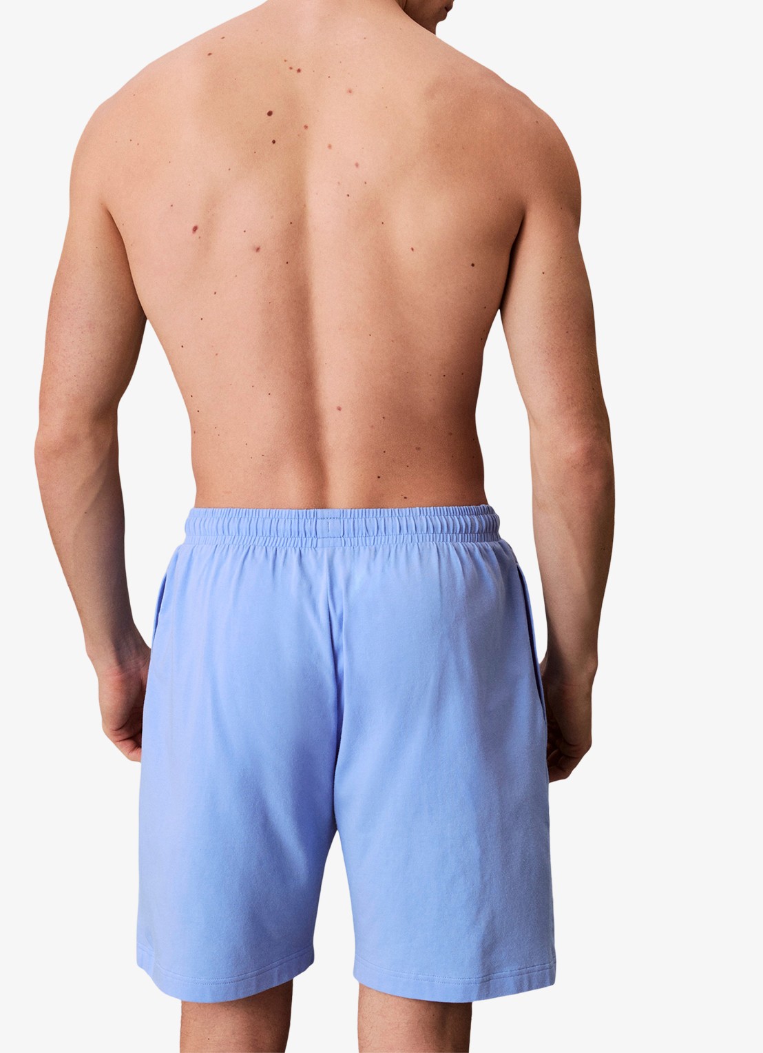 Calvin Klein Loose fit korte broek met logo - achterkant blauw