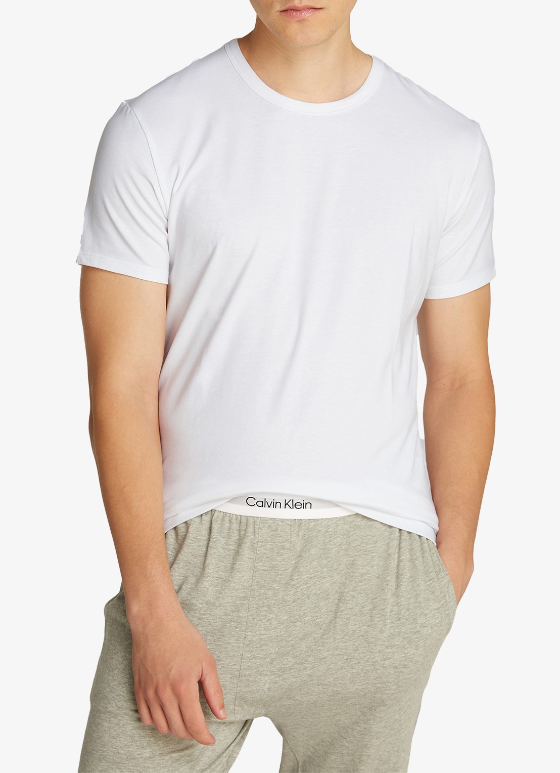 Calvin Klein Lounge T-shirt in 3-pack - detail 3 wit