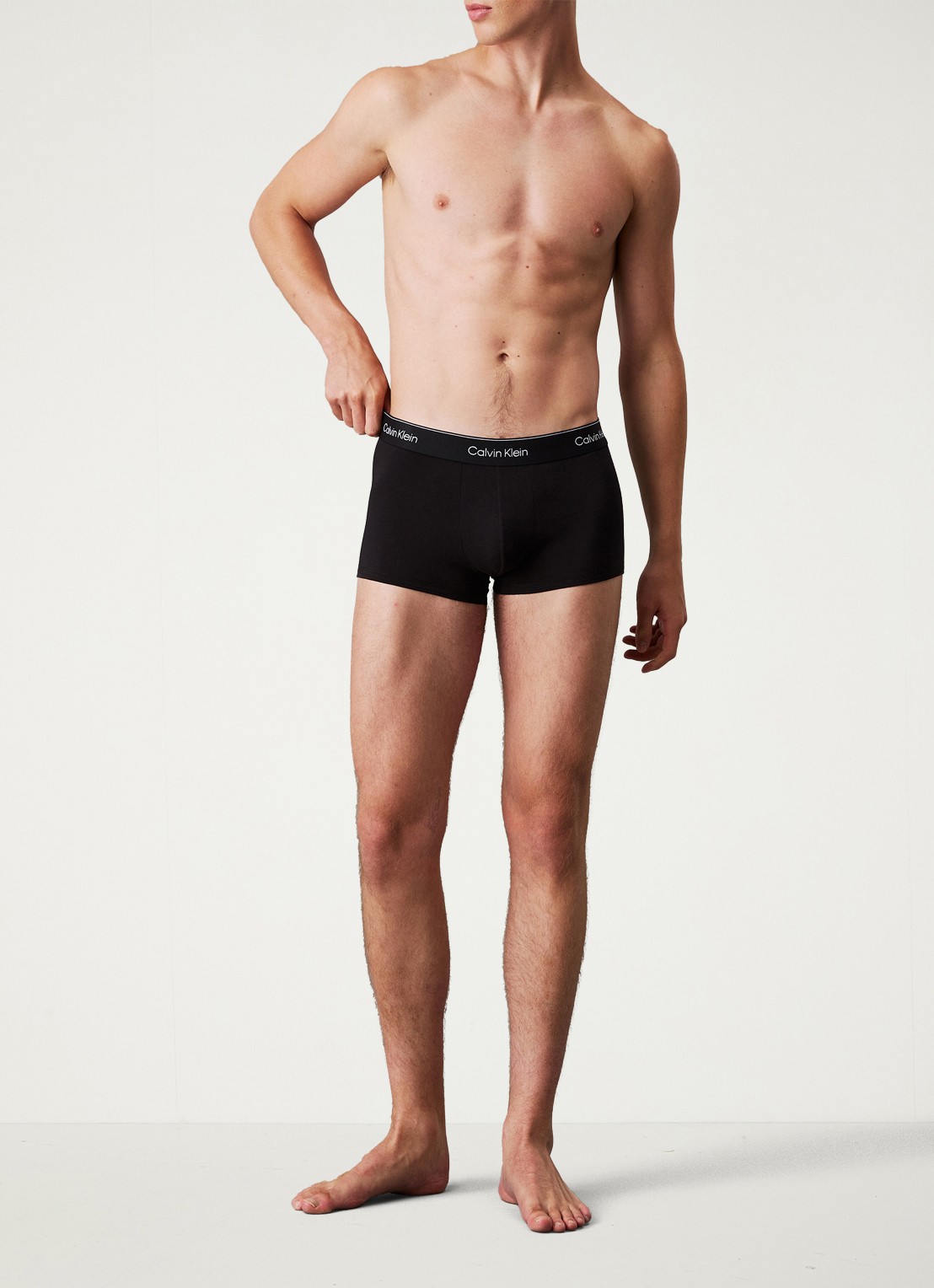 Calvin Klein Low Rise boxershorts met logoband in 5-pack - voorkant 2 zwart