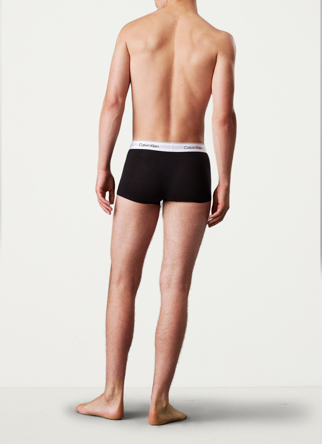 Calvin Klein Low Rise Trunk boxershorts 3-pack - achterkant zwart