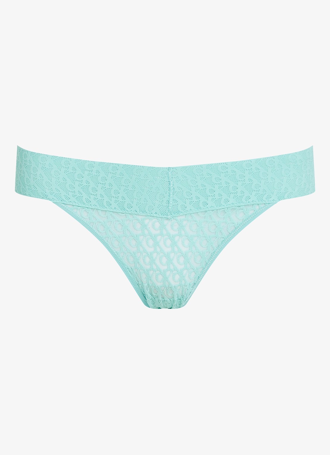 Calvin Klein Low waisted hipster met details van kant - voorkant mint