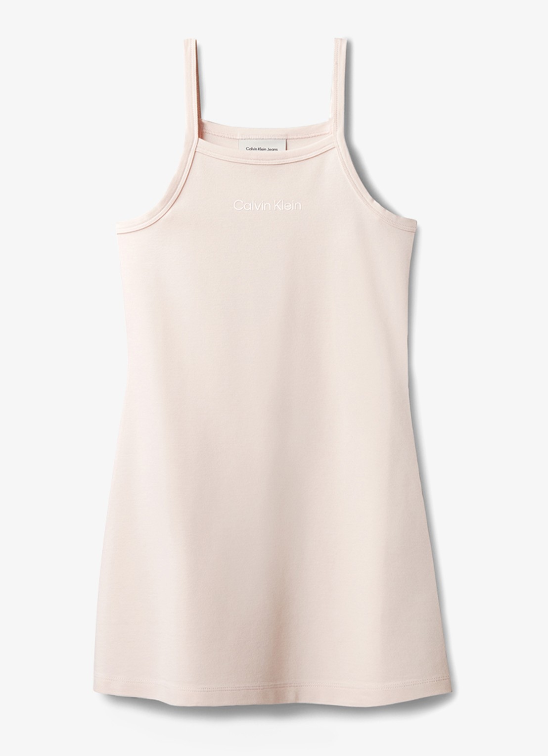 Calvin Klein Mini jurk met logo - voorkant roze
