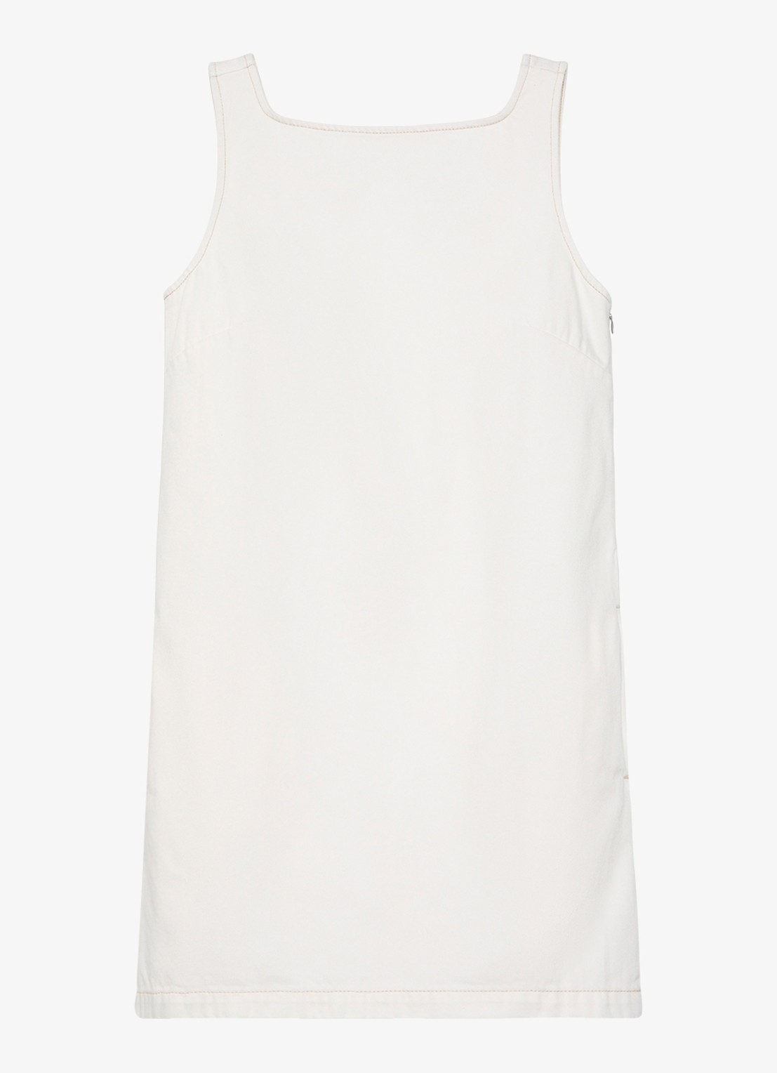 Calvin Klein Mini jurk van denim - voorkant wit