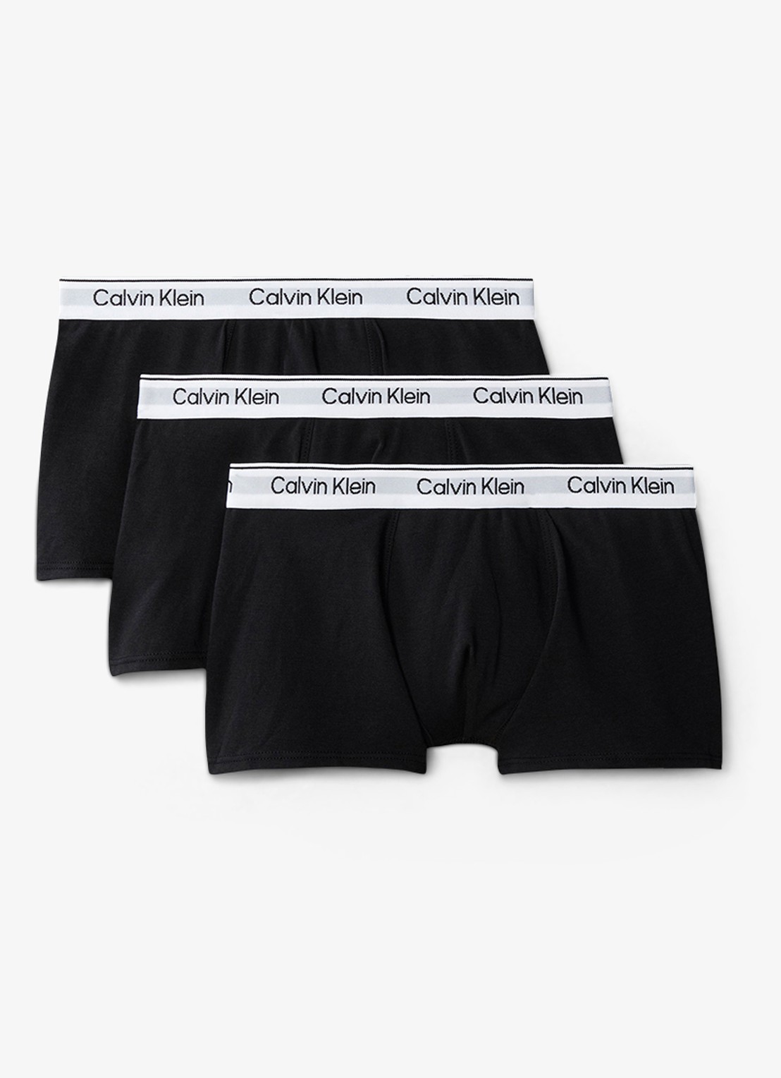 Calvin Klein Modern boxer met logoband in 3-pack - voorkant zwart