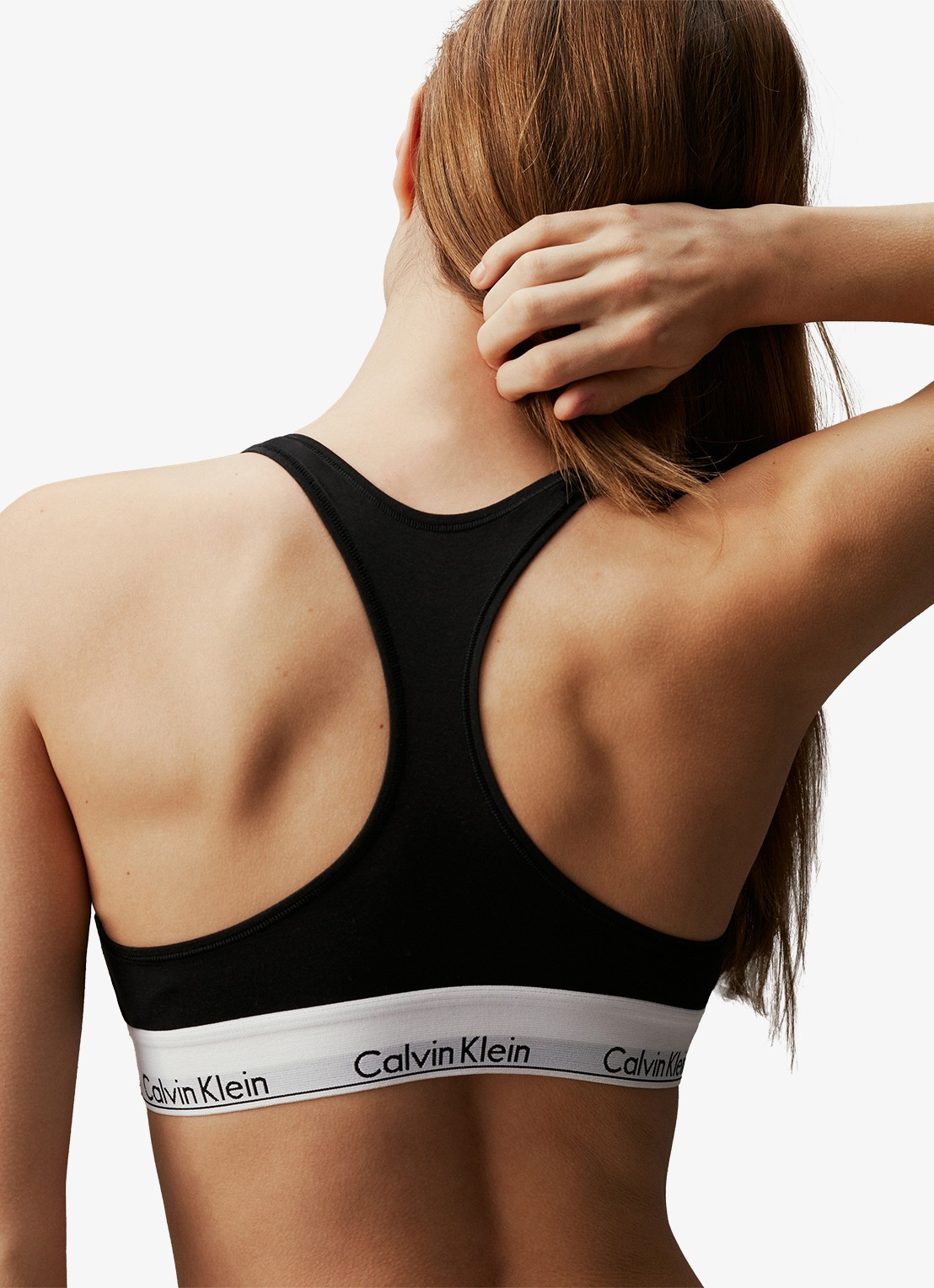 Calvin Klein Modern bralette met logoband - detail 5 black / zwart