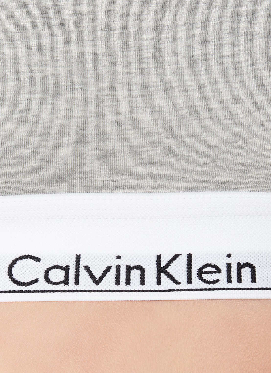 Calvin Klein Modern bralette met logoband - detail 3 grey heather / grijs
