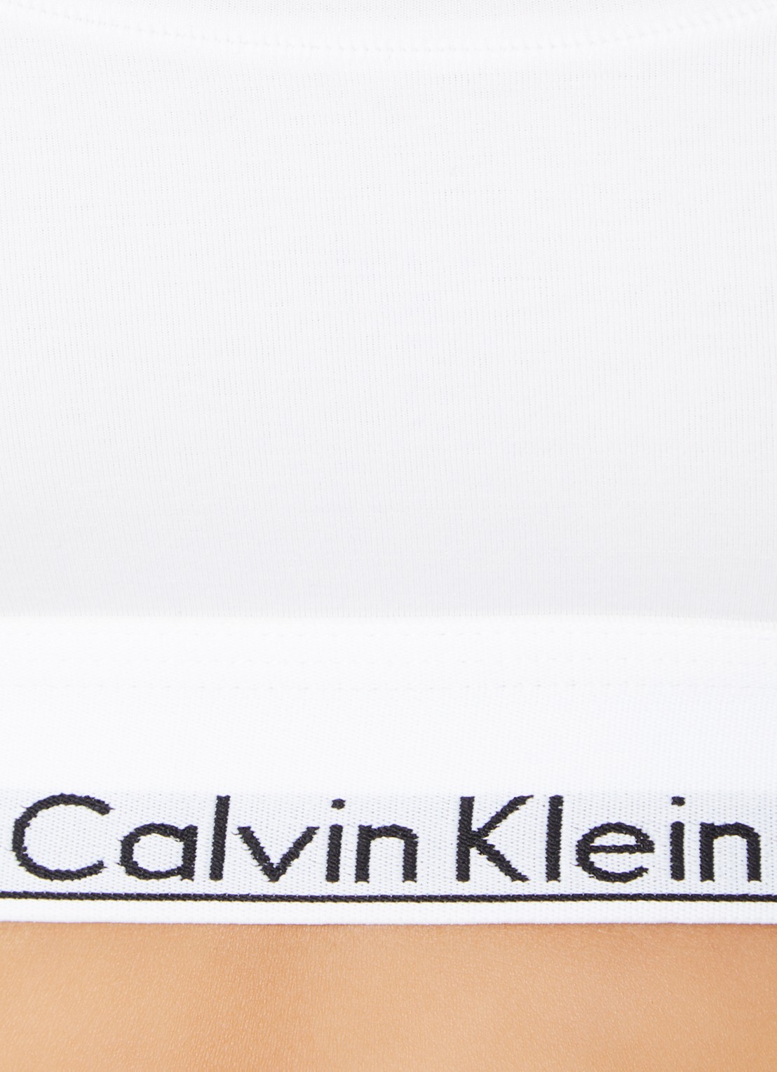 Calvin Klein Modern bralette met logoband - detail 8 classic white  / wit
