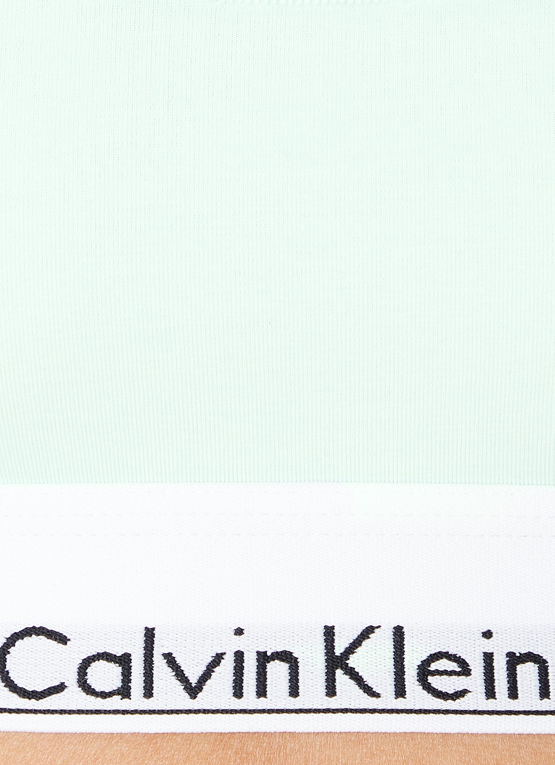 Calvin Klein Modern bralette met logoband - detail 2 island reef  / blauw