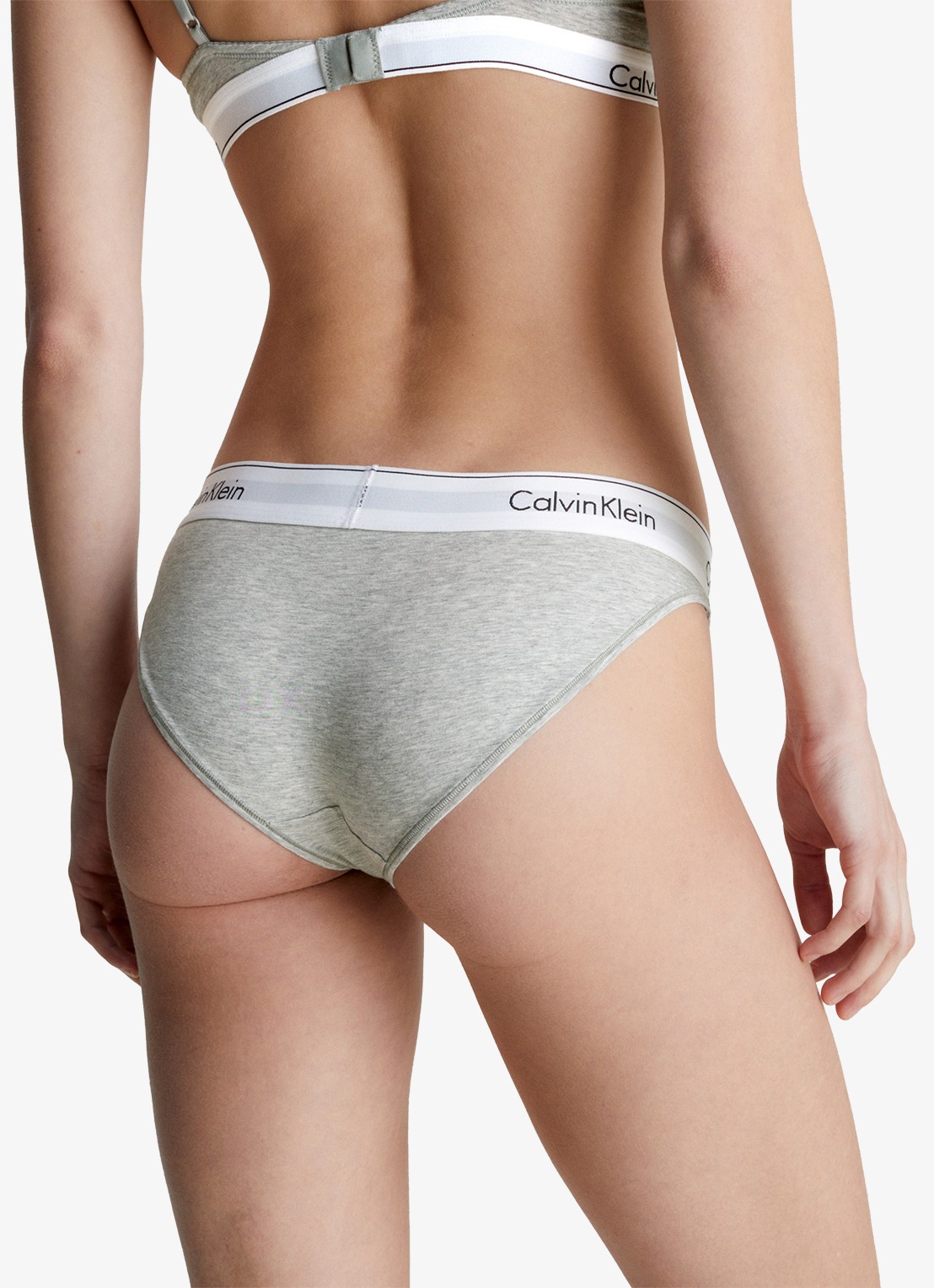 Calvin Klein Modern hipster met logoband - achterkant 7 grey heather / grijs
