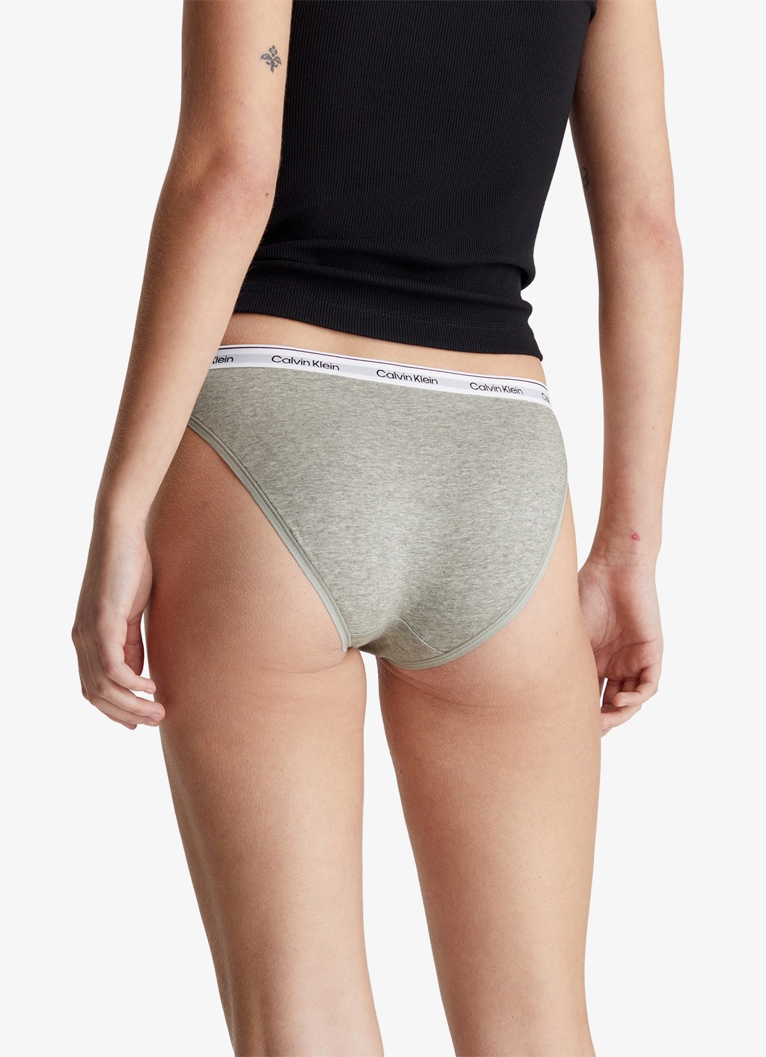 Calvin Klein Modern hipster met logoband - achterkant grey heather / grijs