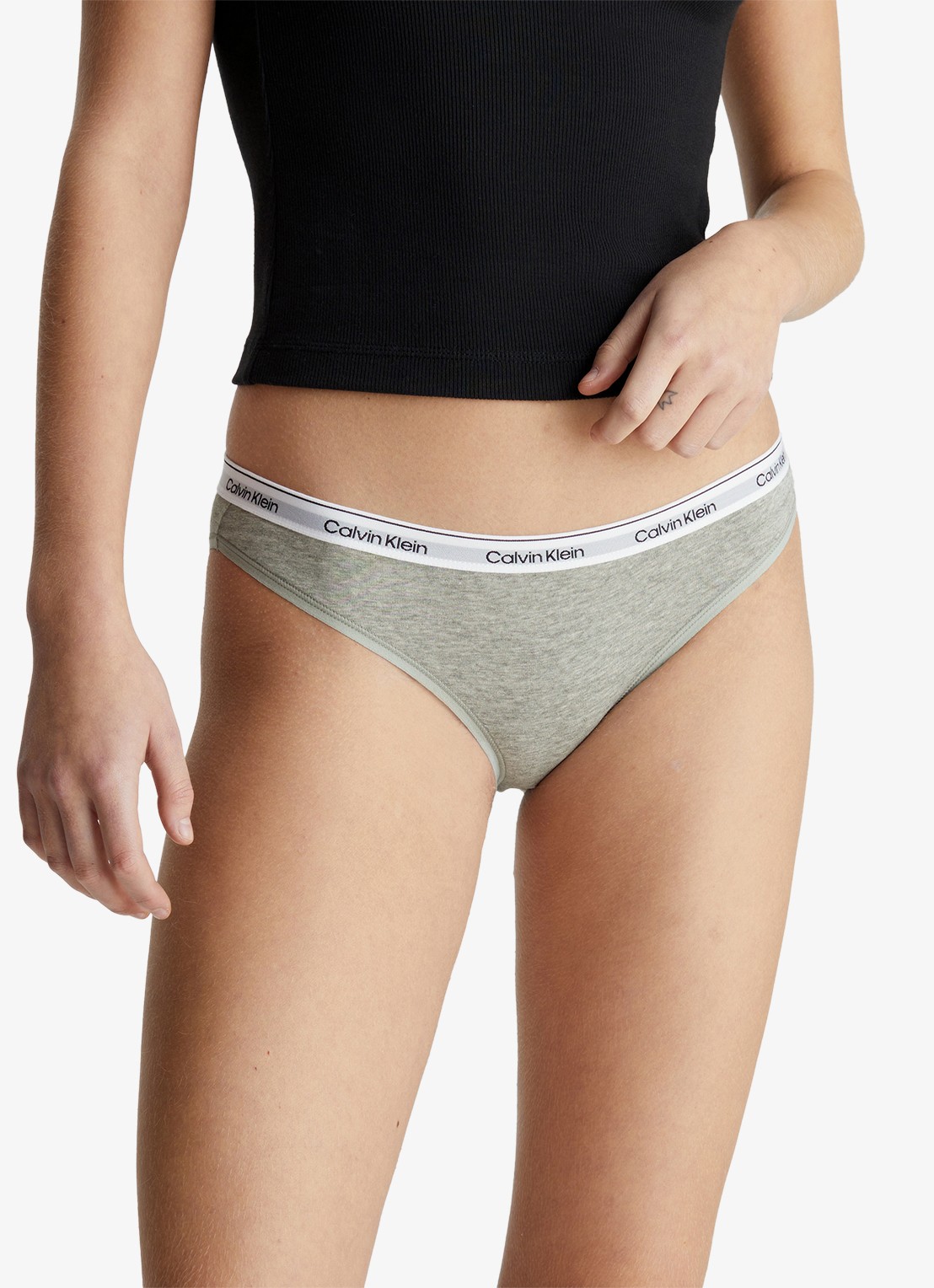 Calvin Klein Modern hipster met logoband - detail 6 grey heather / grijs