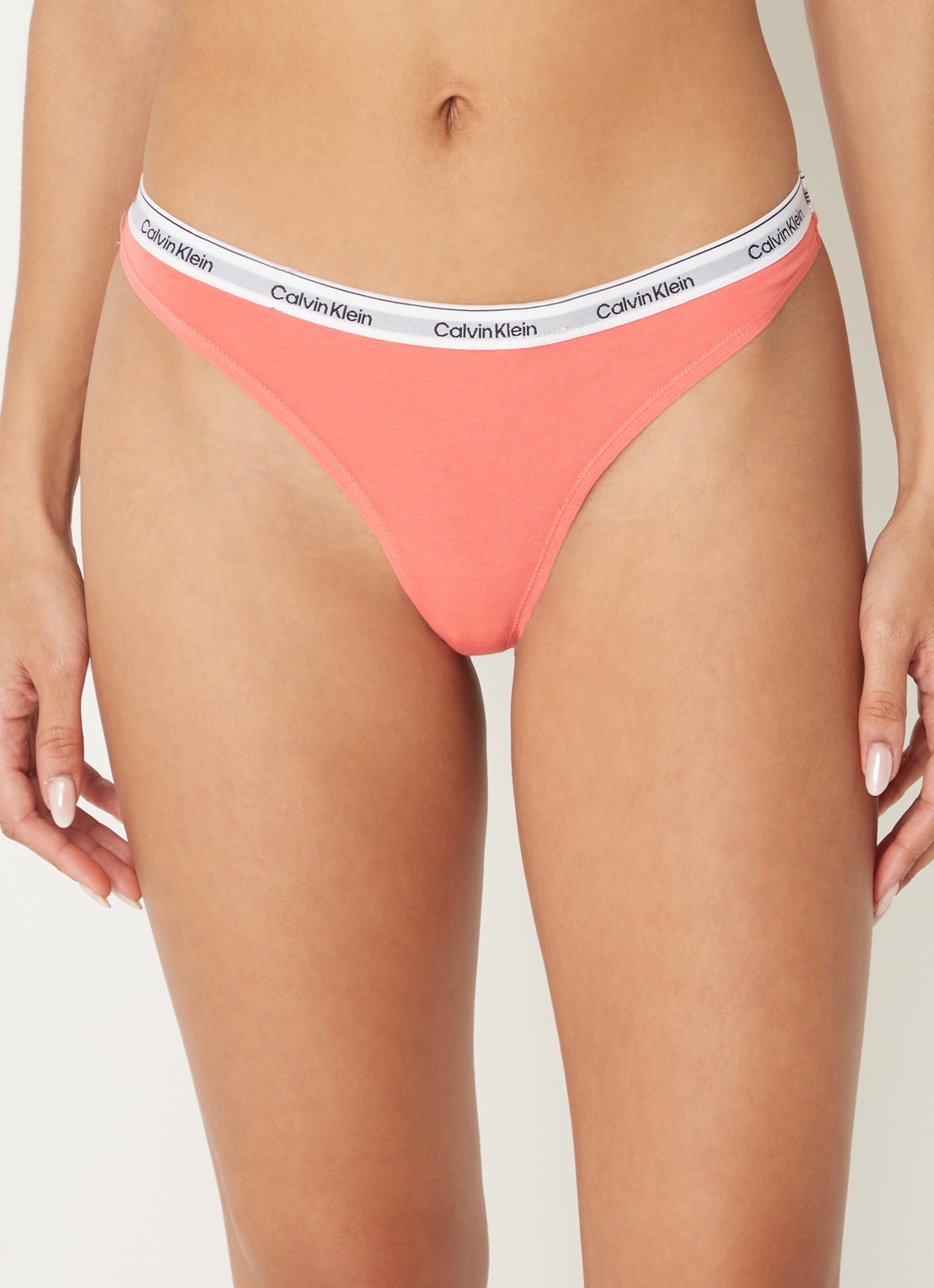 Calvin Klein Modern hipster met logoband - detail 2 calypso coral / roze