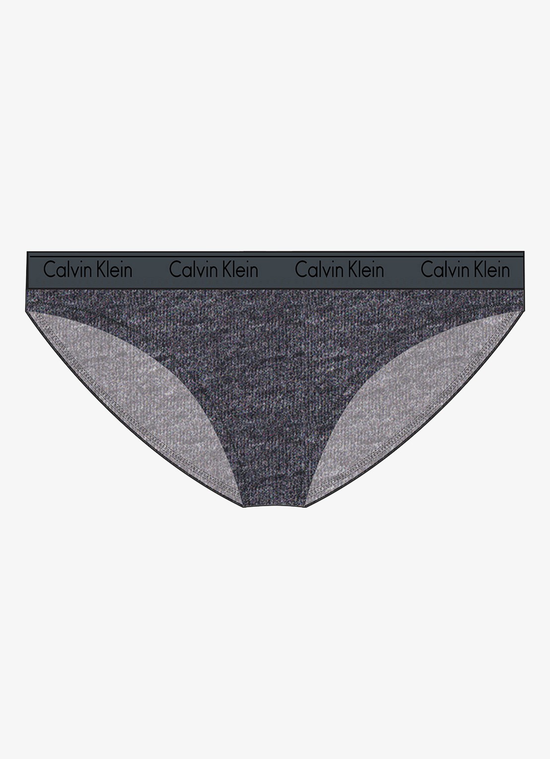 Calvin Klein Modern hipster met logoband - voorkant charcoal grey heather/ashford grey / grijs