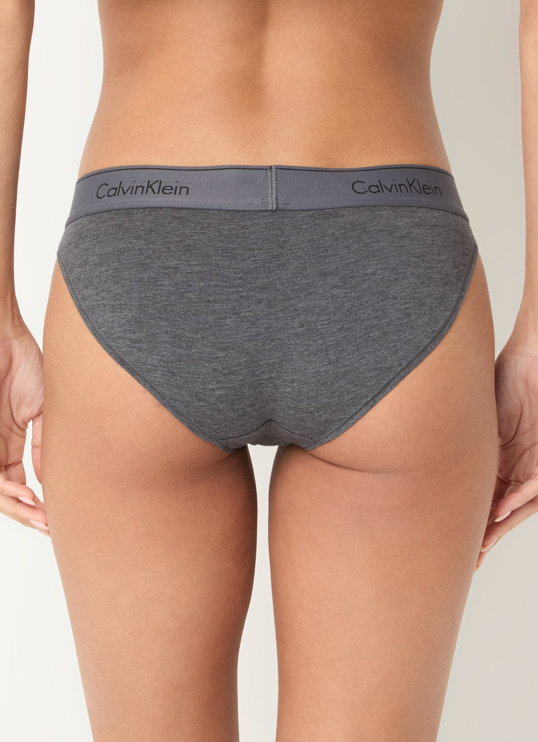 Calvin Klein Modern hipster met logoband - achterkant 9 charcoal grey heather/ashford grey / grijs