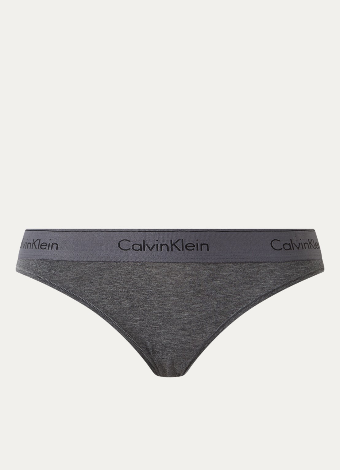 Calvin Klein Modern hipster met logoband - voorkant 3 charcoal grey heather/ashford grey / grijs