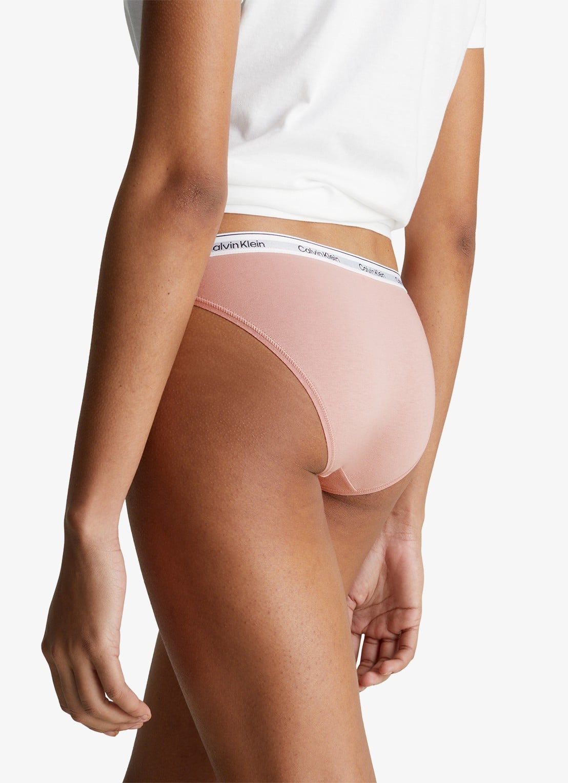 Calvin Klein Modern hipster met logoband - achterkant 11 subdued / beige
