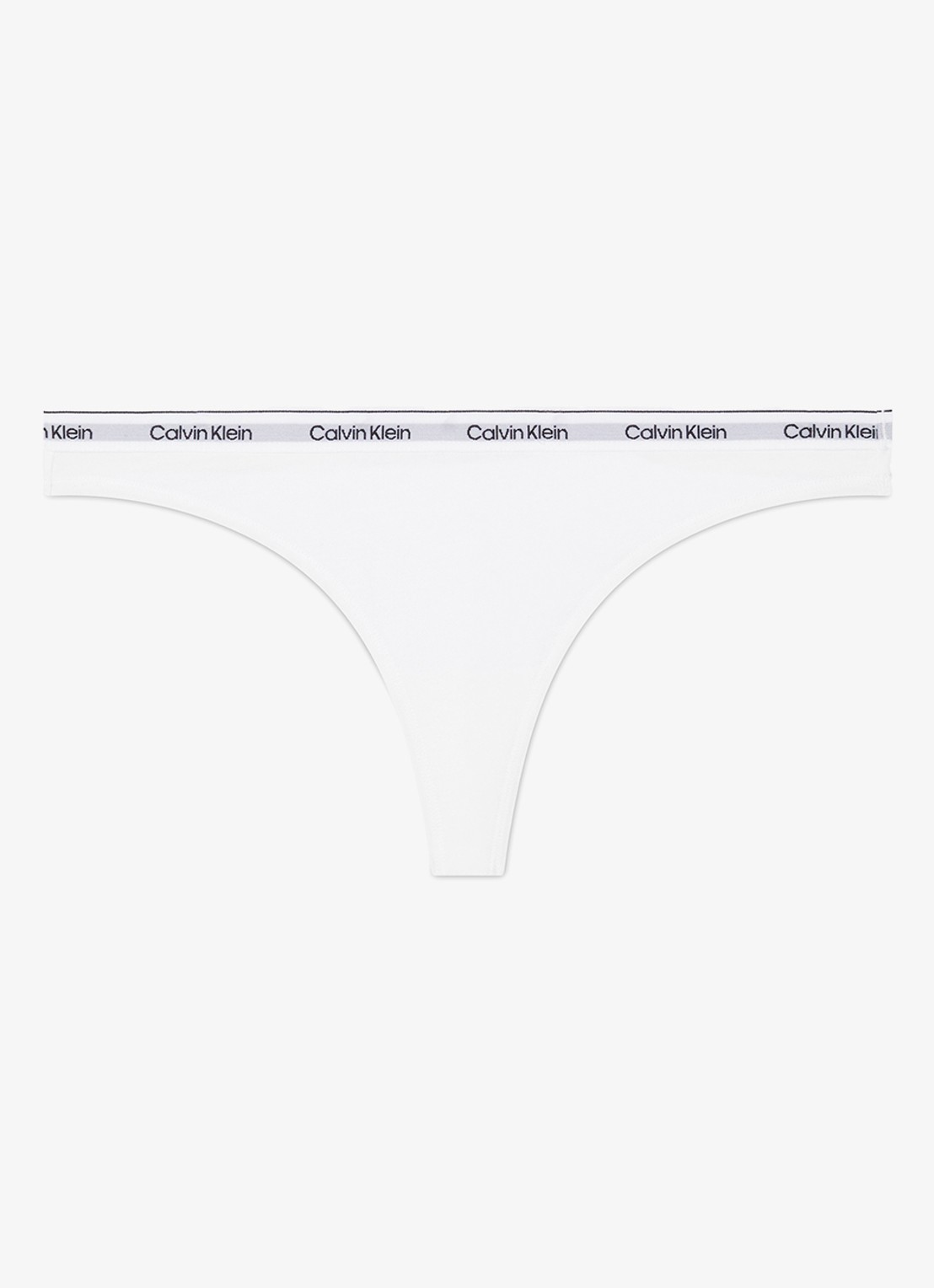Calvin Klein Modern string met logoband - voorkant 7 white  / wit
