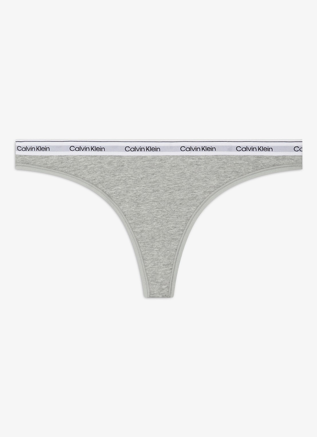 Calvin Klein Modern string met logoband - voorkant grey heather / grijs