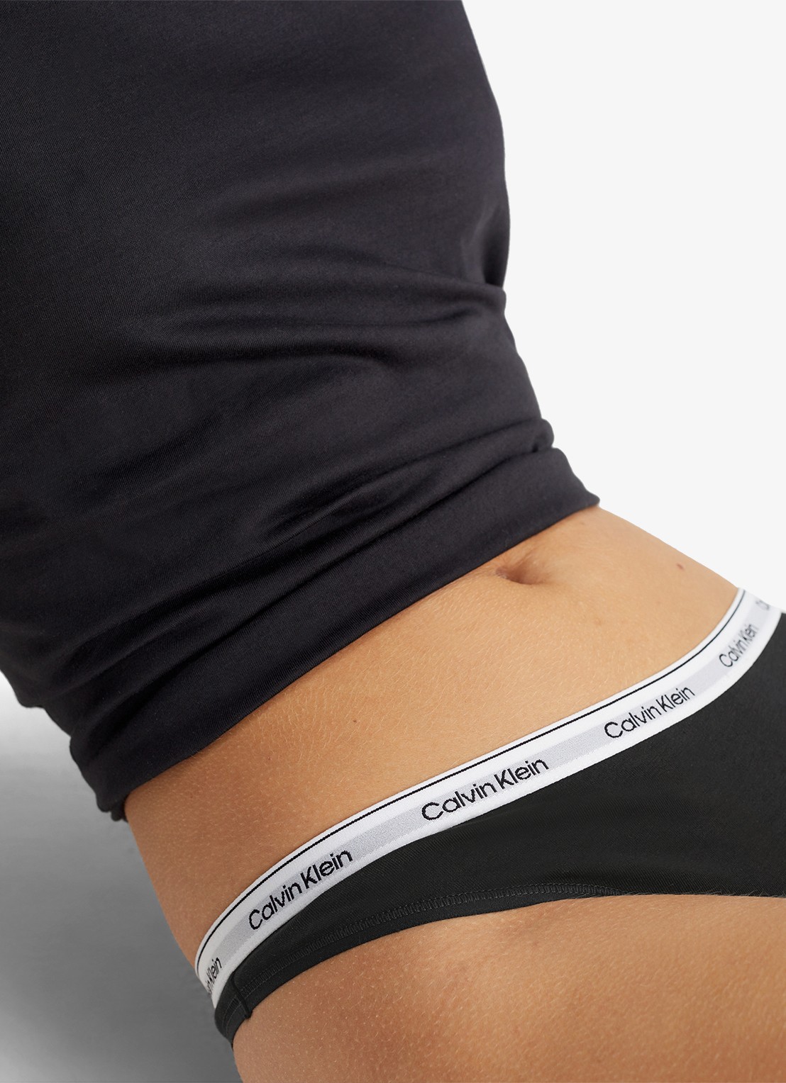 Calvin Klein Modern string met logoband - detail 6 black  / zwart