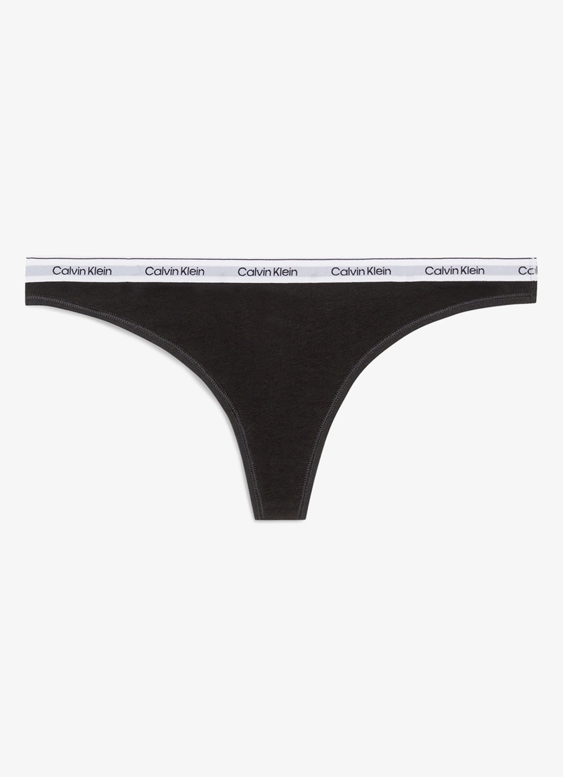 Calvin Klein Modern string met logoband - voorkant 3 black  / zwart