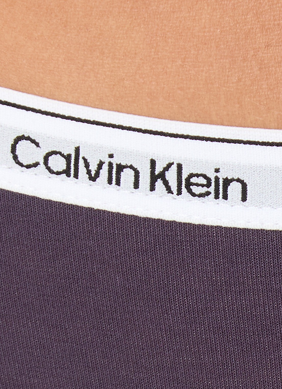 Calvin Klein Modern string met logoband - detail 3 nightshade / paars