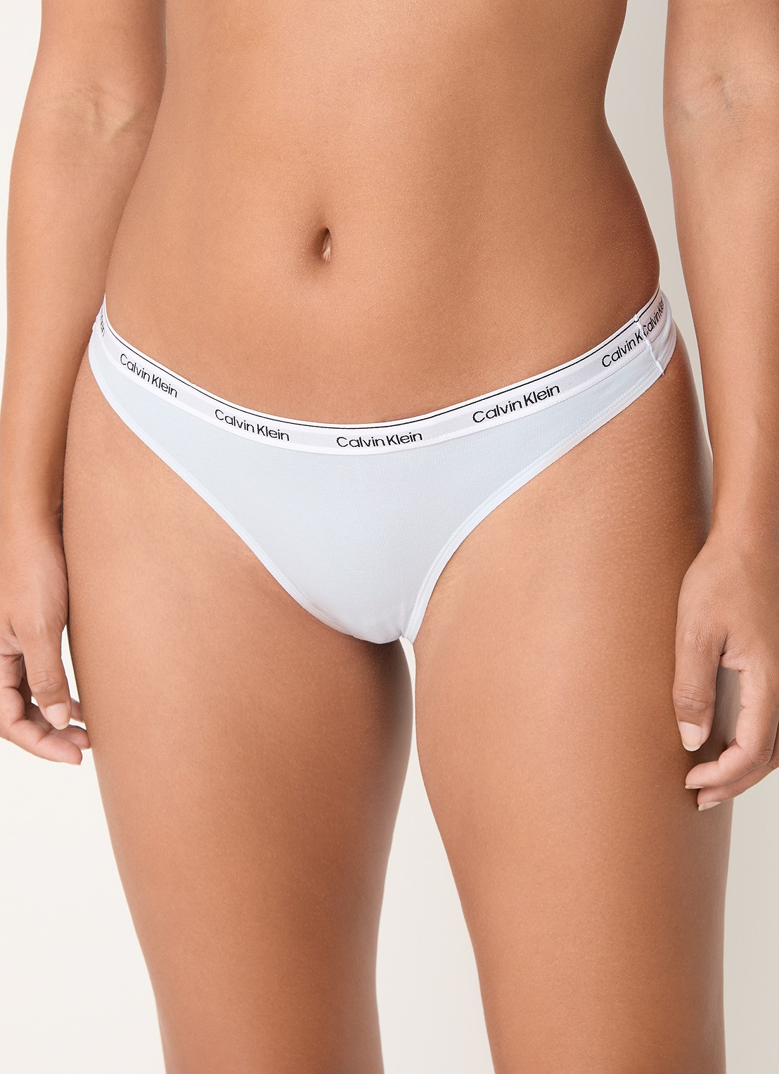 Calvin Klein Modern string met logoband - detail 4 plein air / blauw