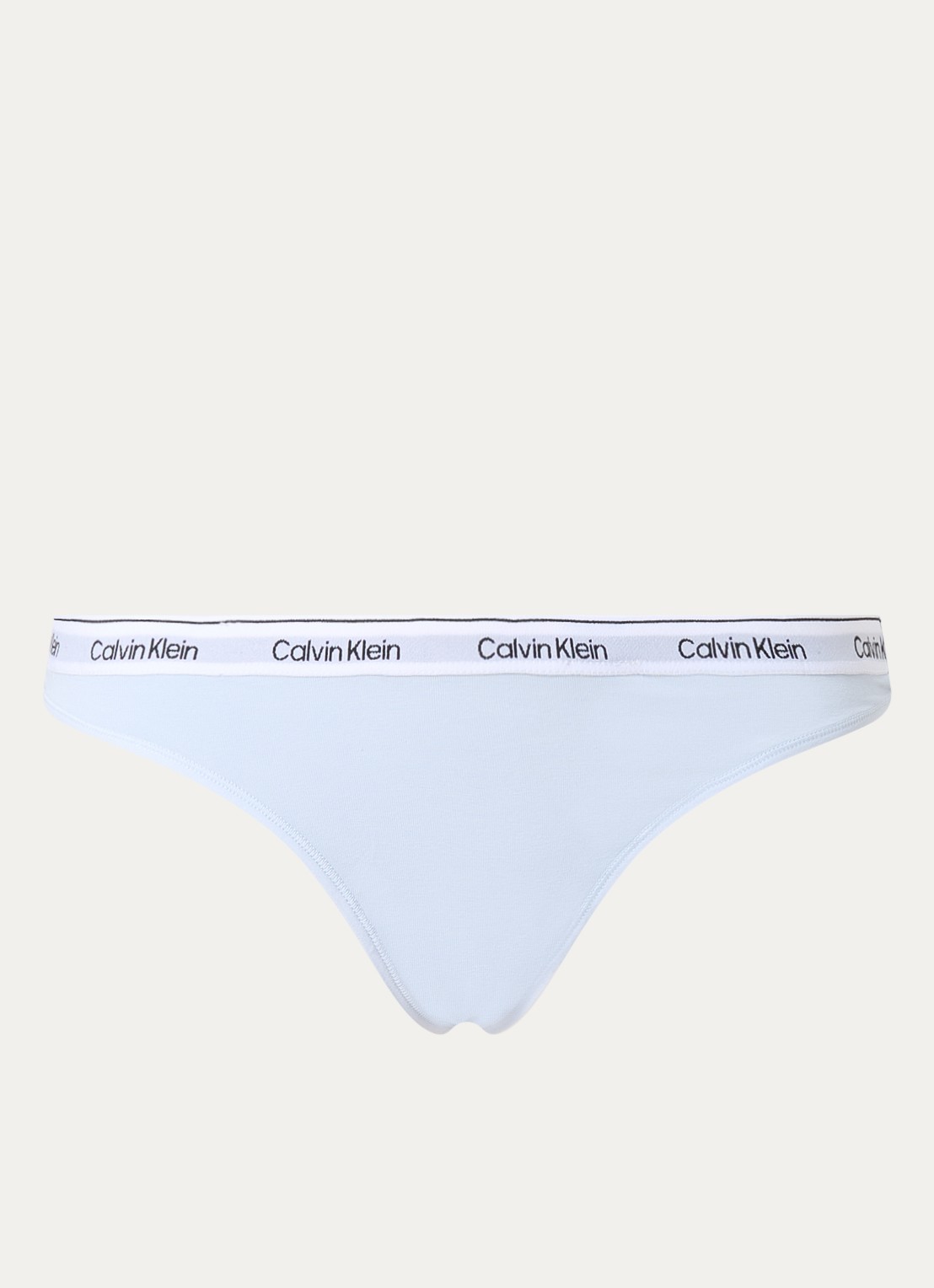 Calvin Klein Modern string met logoband - voorkant 2 plein air / blauw