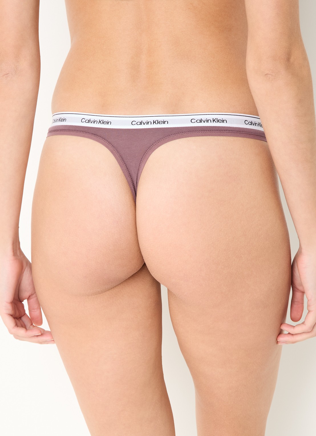 Calvin Klein Modern string met logoband - achterkant 8 keepsake rose / roze