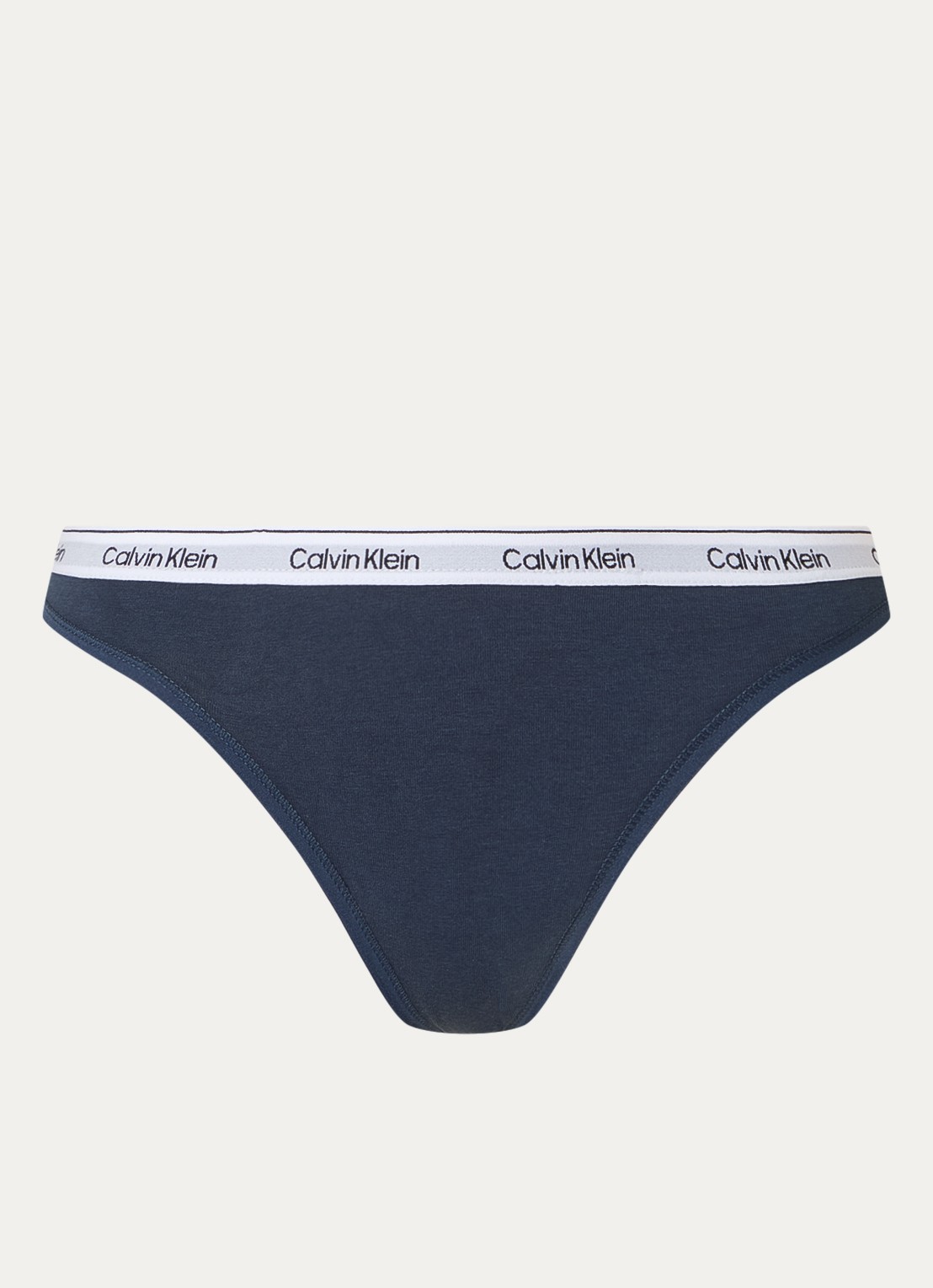Calvin Klein Modern string met logoband - voorkant 4 ink  / blauw