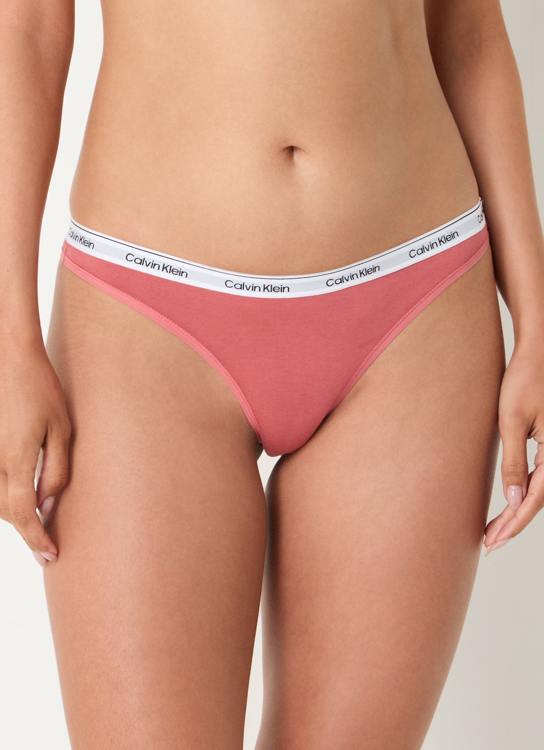 Calvin Klein Modern string met logoband - detail 3 dusty cedar / oranje
