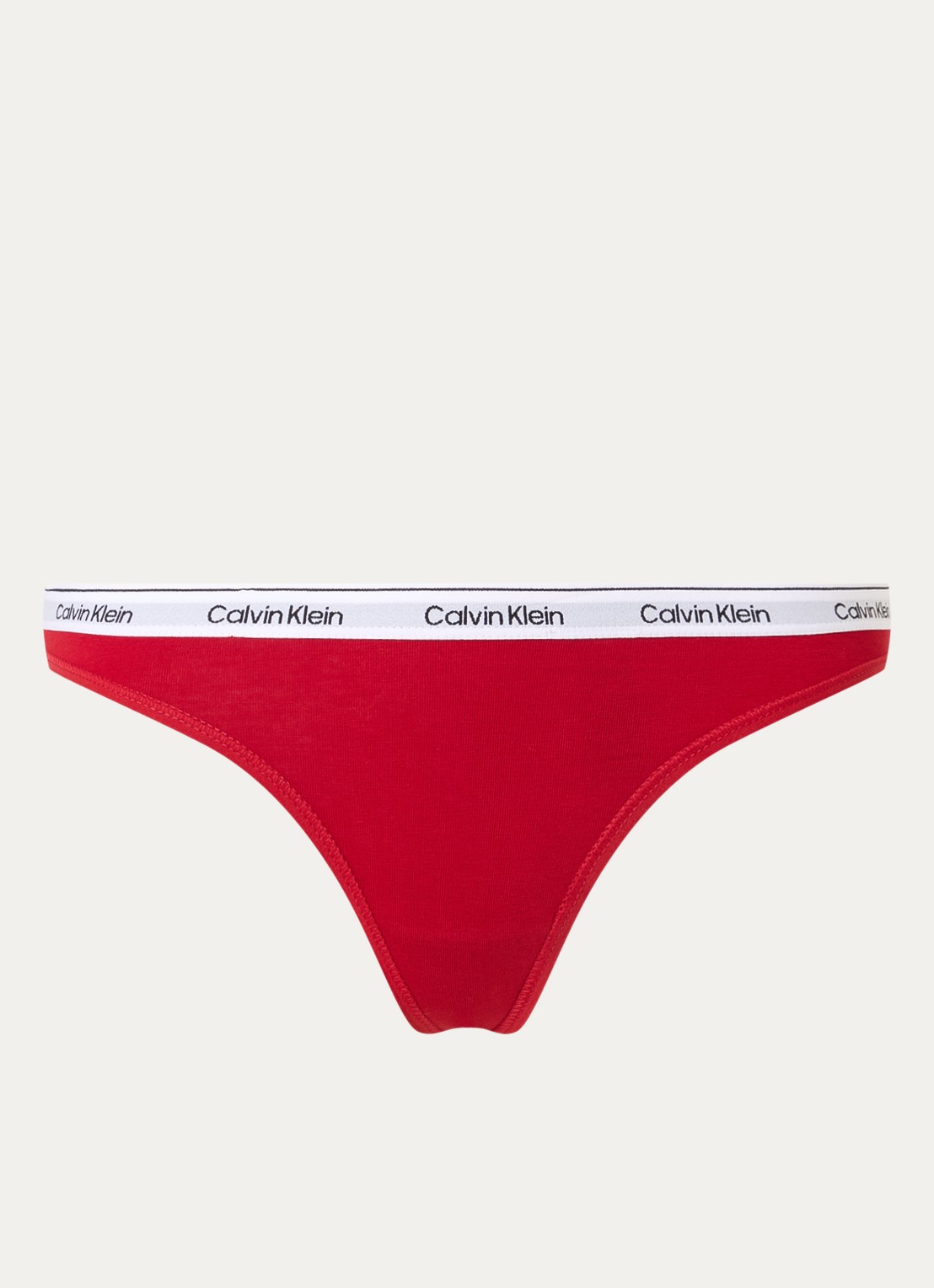 Calvin Klein Modern string met logoband - voorkant 9 juneberry  / rood