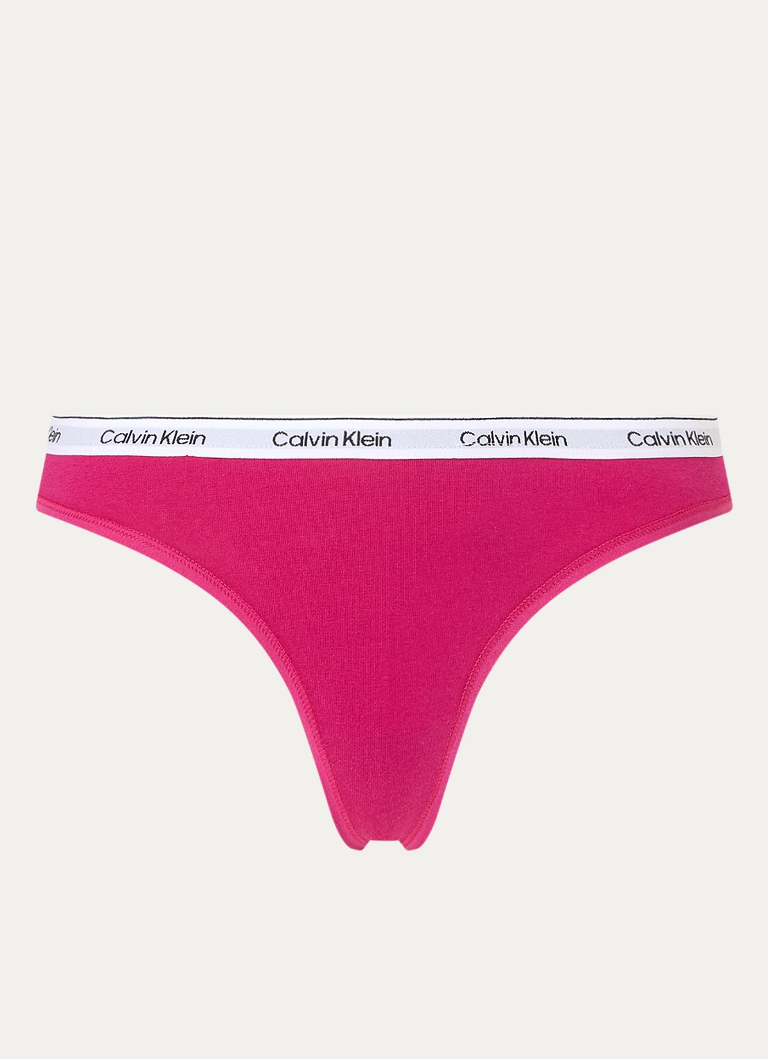 Calvin Klein Modern string met logoband - voorkant 4 jewel / roze