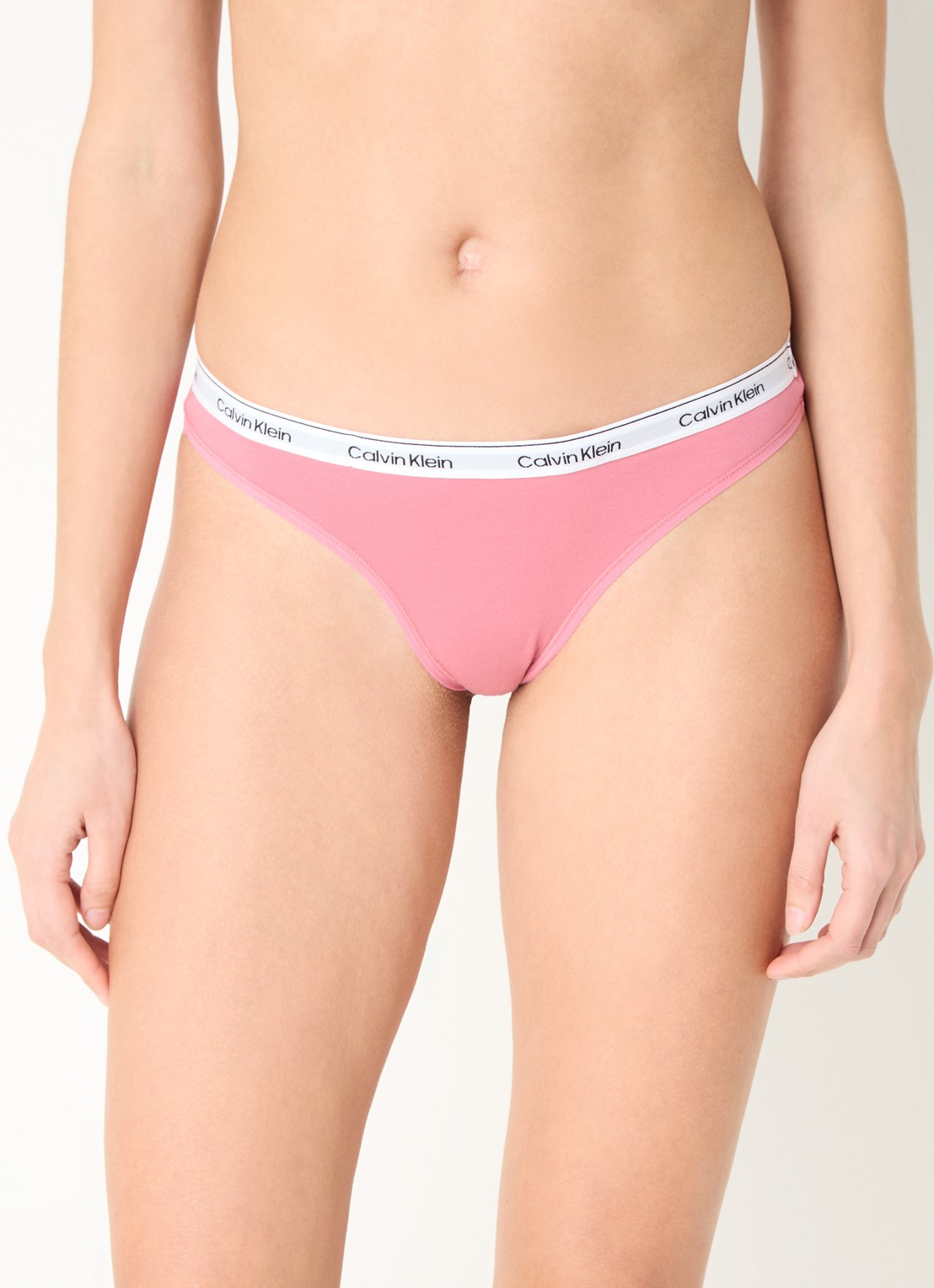 Calvin Klein Modern string met logoband - detail 2 berry pink / roze