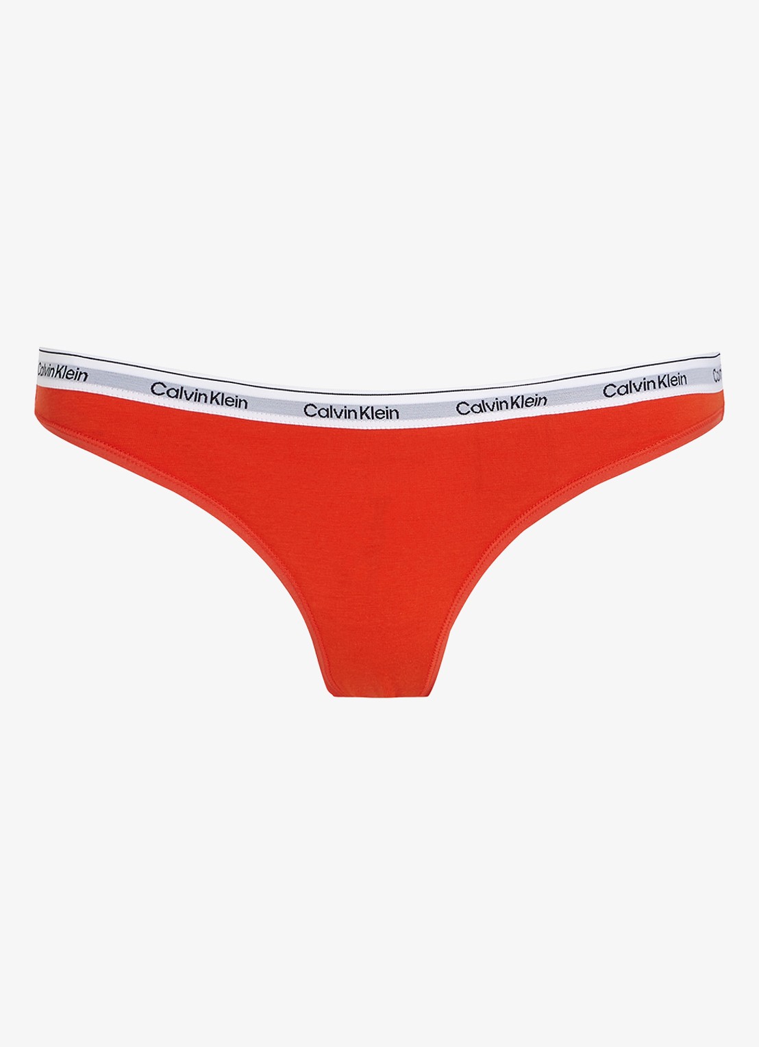 Calvin Klein Modern string met logoband - voorkant 4 molten  / rood