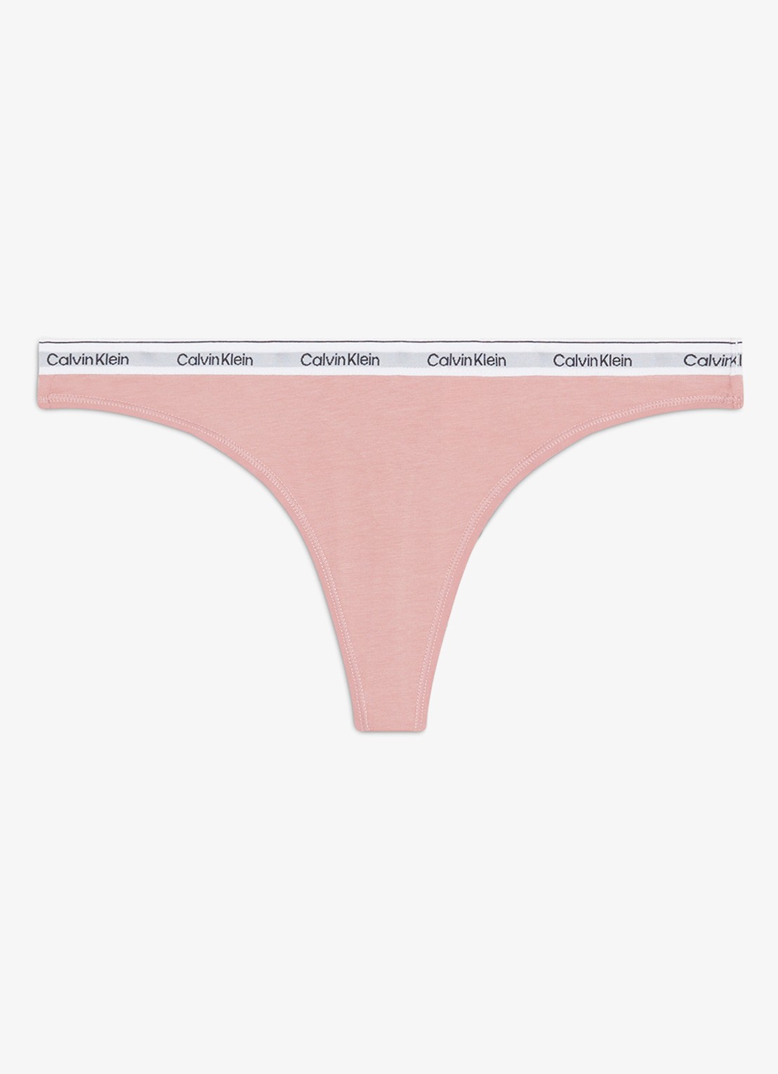 Calvin Klein Modern string met logoband - voorkant 11 subdued  / beige