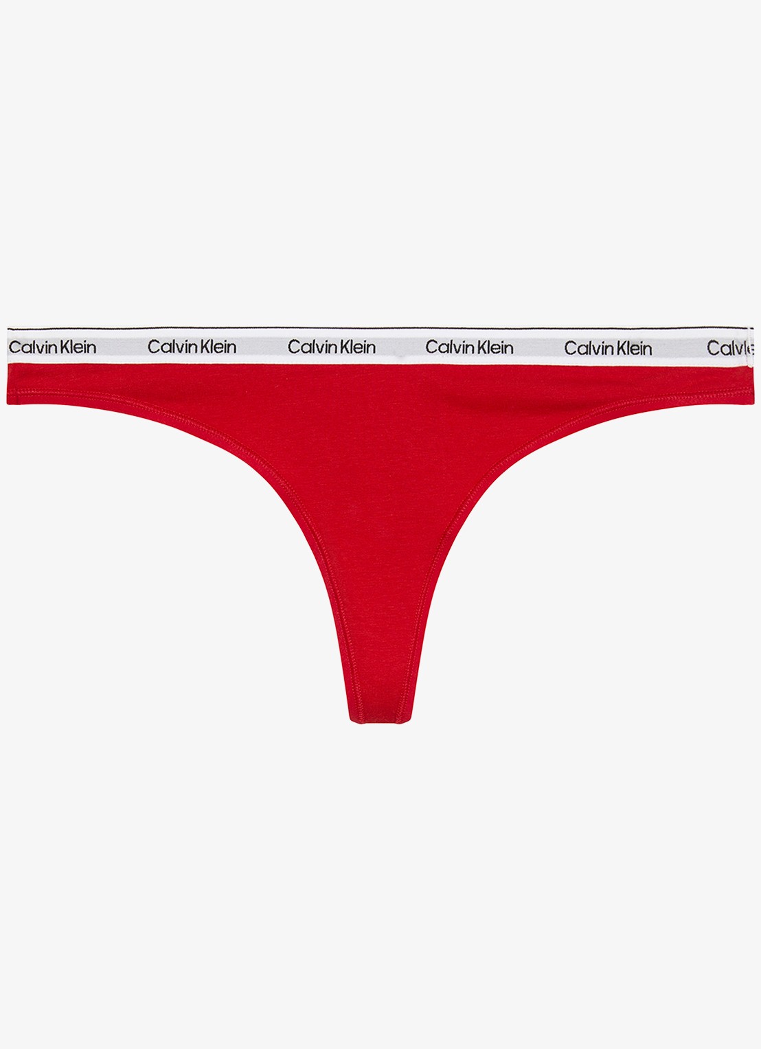 Calvin Klein Modern string met logoband - voorkant 6 adrenaline rush-vmt / rood