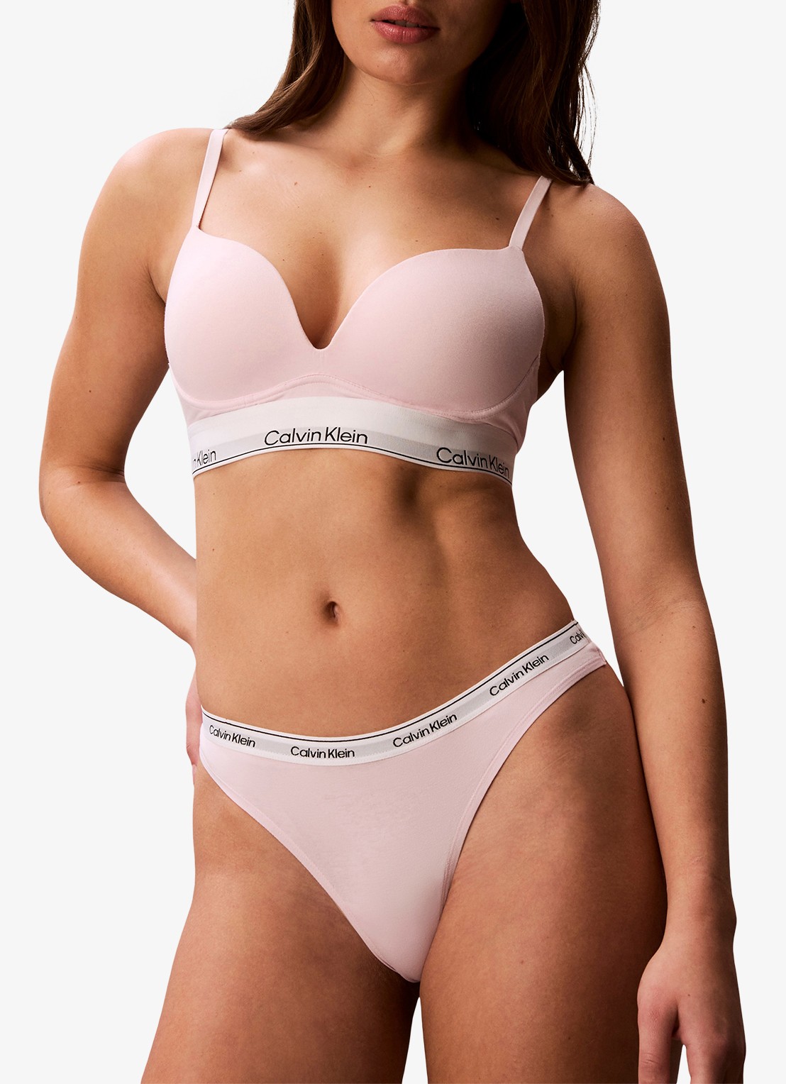 Calvin Klein Modern string met logoband - detail 4 cradle pink-8z6 / roze