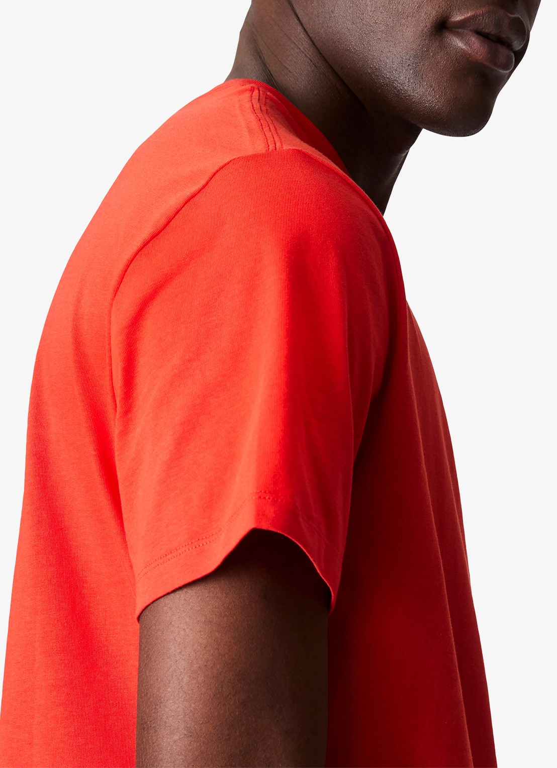 Calvin Klein Mono T-shirt met logo - detail 4 rood