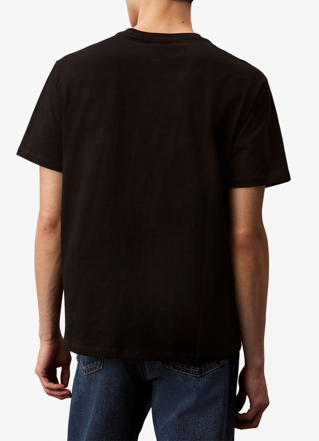 Calvin Klein Mono T-shirt met logo - detail 6 zwart