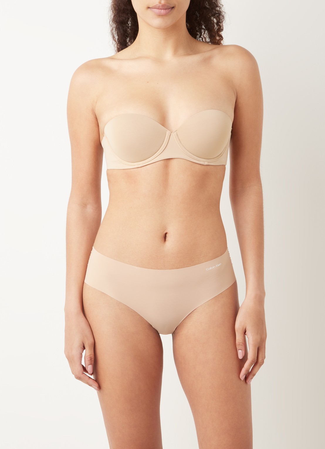 Calvin Klein Naadloze hipster - voorkant 4 donkerbeige