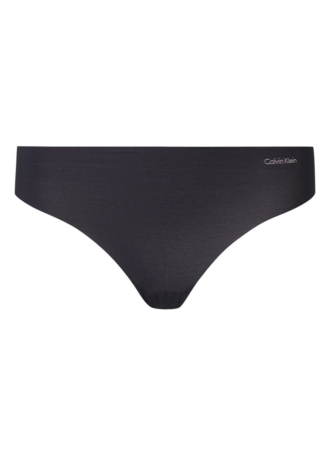 Calvin Klein Naadloze string - voorkant 3 zwart