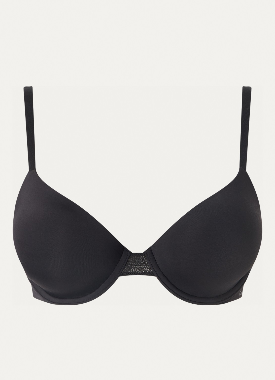Calvin Klein Perfectly Fit Flex voorgevormde demi bh met beugel - voorkant 5 zwart