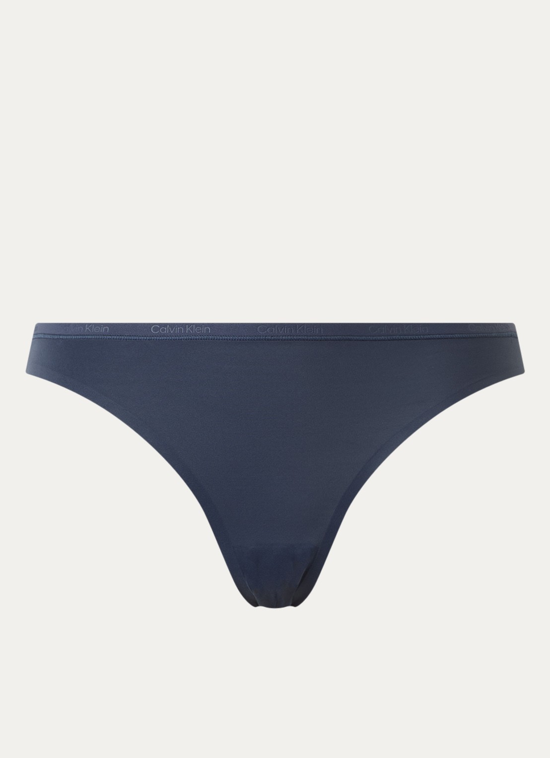 Calvin Klein Perfectly fit slip met logoband - voorkant donkerblauw
