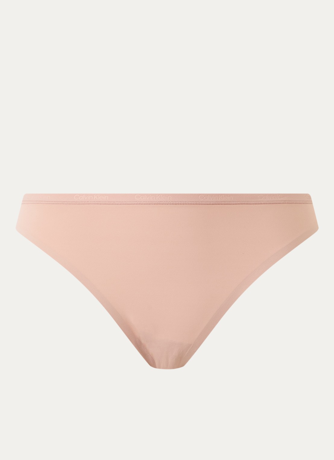 Calvin Klein Perfectly fit slip met logoband - voorkant cedar-7ns / beige