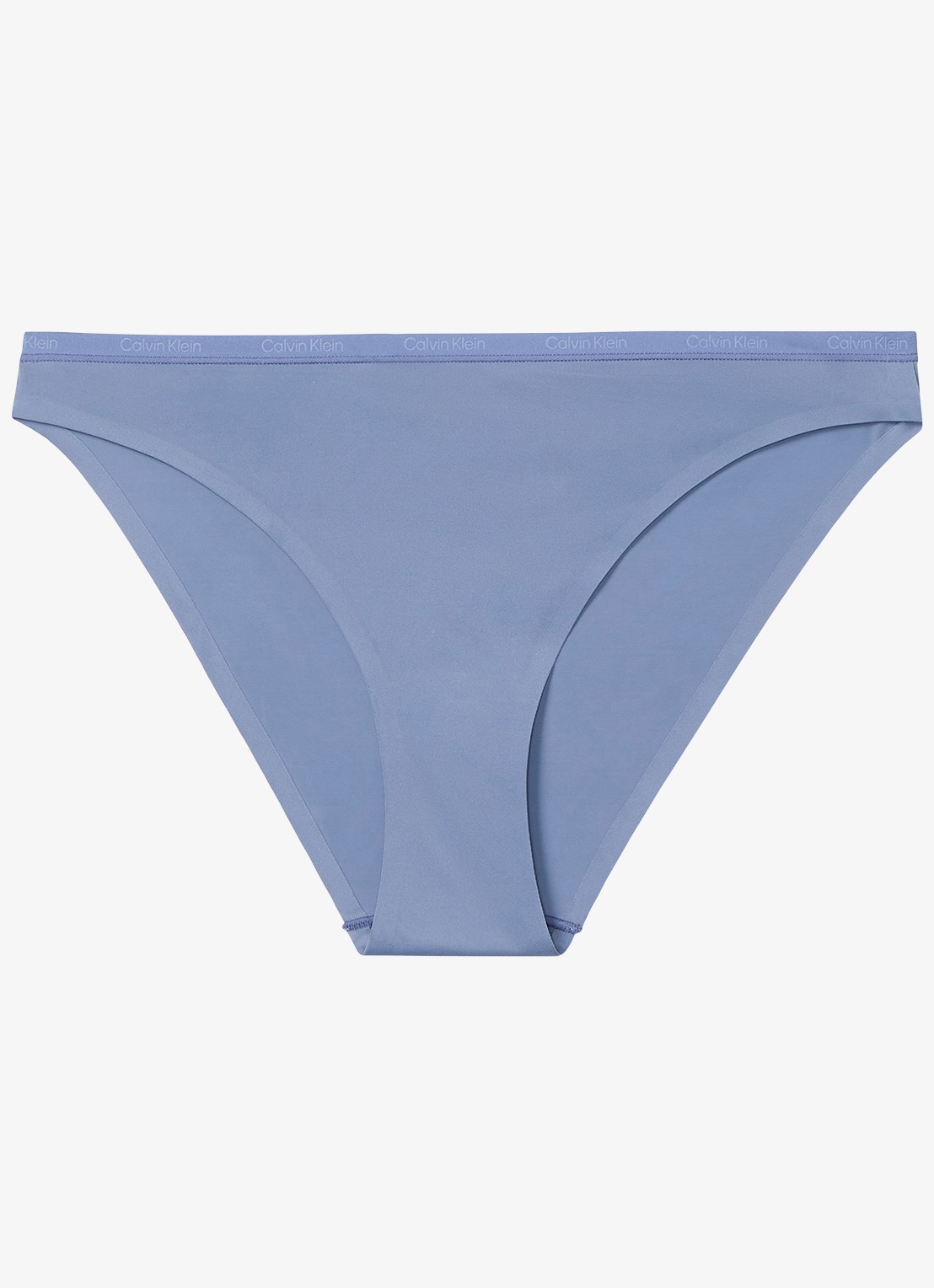 Calvin Klein Perfectly fit slip met logoband - voorkant blauw