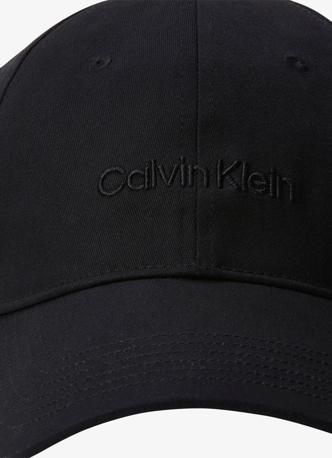 Calvin Klein Pet met logo borduring - detail 4 zwart