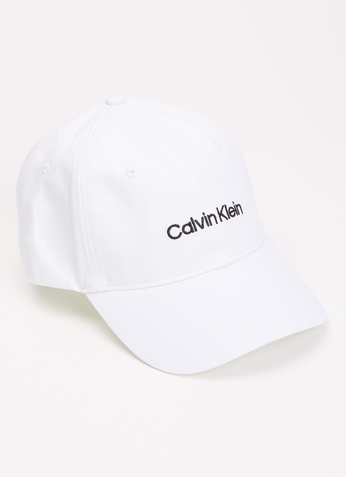 Calvin Klein Pet met logo borduring - voorkant wit